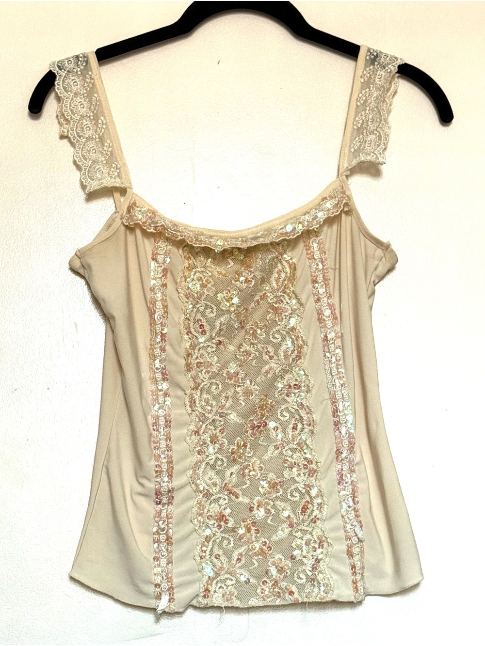 Sequin & Lace Women's Camisole Top